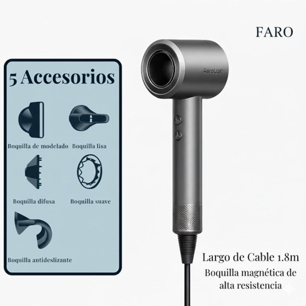 AeroLux™ - Secador Profesional de Alta Velocidad